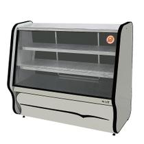 Balcão Refrigerado Toop BRT-125 Estrutura Branca c/ Frisos Pretos - Ormifrio