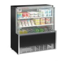 Balcão Refrigerado Vidro Reto 1,10M 2 Placas Frias Gelopar GPDA-110R PR 220v Balcão Refrigerado Vidro Reto 1,10M 2 Placas Frias Gelopar GPDA-110R PR 220v