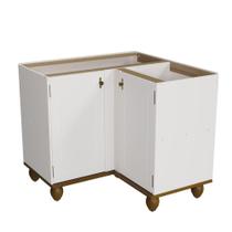 Balcão Retrô Canto 2p Off White-nogueira Cozinha Balcão Retrô Canto 2p Off White-nogueira Cozinha