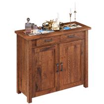 Balcão Sala De Estar Com Cerâmica Vintage Alabama 02 Portas W02 Madeira Maciça Imbuia - Lyam Decor Balcão Sala De Estar Com Cerâmica Vintage Alabama 02 Portas W02 Madeira Maciça Imbuia - Lyam Decor