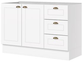 Balcão Sem Tampo 2 Portas 3 Gavetas Americana Henn 120cm