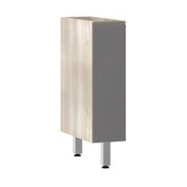 Balcão Sem Tampo 20cm Luci Legno Crem e Cinza Puro Balcão Sem Tampo 20cm Luci Legno Crem e Cinza Puro