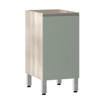 Balcão Sem Tampo 40cm Luci Legno Crem e Verde Jade Balcão Sem Tampo 40cm Luci Legno Crem e Verde Jade