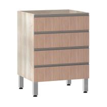 Balcão Sem Tampo 60cm Luci Legno Crem e Cumaru