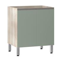 Balcão Sem Tampo 70cm Luci Legno Crem e Verde Jade Balcão Sem Tampo 70cm Luci Legno Crem e Verde Jade