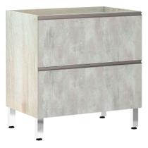 Balcão Sem Tampo 80cm Misto Basculante Concreto Balcão Sem Tampo 80cm Misto Basculante Concreto