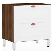 Balcão Sem Tampo 80cm Misto Basculante Safir e Branco Pet Balcão Sem Tampo 80cm Misto Basculante Safir e Branco Pet