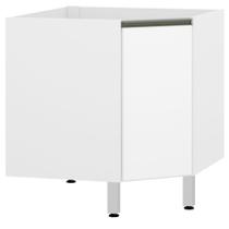 Balcão Sem Tampo Canto Diagonal Branco