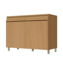 Balcão Simone Mendes 120cm 2 Portas 2 Gavetas Nesher