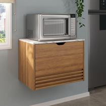Balcão Suspenso 60cm para Forno/Micro-ondas com 1 Porta e 1 Gaveta Multimóveis CR20345