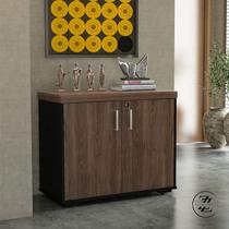 Balcão tamburato 2 portas - charuto/preto 6169