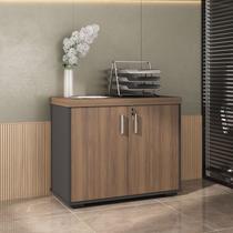 Balcão tamburato 2 portas - nogal/preto 6368 Balcão tamburato 2 portas - nogal/preto 6368