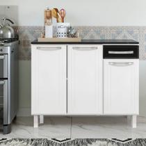 Balcão Triplo Smart Esmeralda 1 Gaveta com Tampo 15MM 820134 Telasul