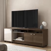 Balcao tv Romenia imbuia/off white perolizado Balcao tv Romenia imbuia/off white perolizado