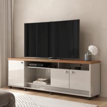 Balcao tv Romenia off white perolizado/jequitiba Balcao tv Romenia off white perolizado/jequitiba