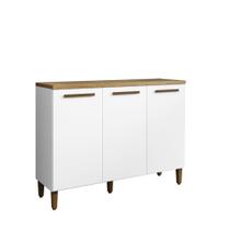 Balcão Vega Arte Móveis 03 portas Cor:Branco