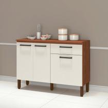 Balcão Versalhes Nogueira Off-White Balcão Versalhes Nogueira Off-White