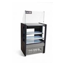 Balcão vitrine caixa Polar 0,80 cm Platinum- PVCN