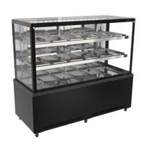 Balcão Vitrine Estufa 1,50 Metros Prime Preto PBV15 220V - Venâncio