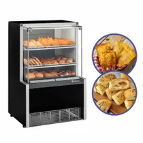 Balcão Vitrine Expositora para Salgados Gelopar MEQA 75