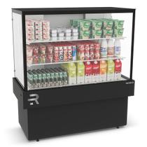 Balcão Vitrine Refrigerada 1,10m CVPRAF 1100 Confeitaria Vanguard Plus Refrimate Preta LED