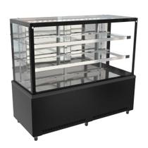 Balcão Vitrine Seca 1,50 Metros Prime Preta PBV15 220V - Venâncio