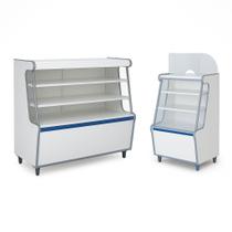 Balcão Vitrine Seco Art 100 Caixa 70 Branco Kit2pç Fx Azul Balcão Vitrine Seco Art 100 Caixa 70 Branco Kit2pç Fx Azul