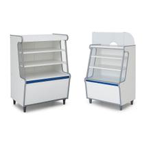 Balcão Vitrine Seco Art 70 Caixa 70 Branco Kit2pç Fx Azul Balcão Vitrine Seco Art 70 Caixa 70 Branco Kit2pç Fx Azul