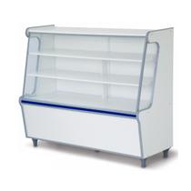 Balcão Vitrine Seco Expositor Art 120 Branco Faixa Azul