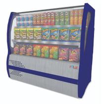 Balcão Vitrine Seco Vidro Curvo 1,25 m BVC125 Polar