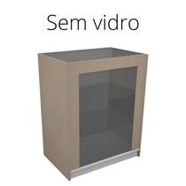 Balcão Vitrine SEM Vidro - 75 x 50 x 95 cm Cor Gianduia