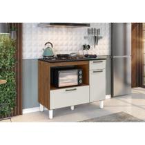 Balcao zanzini para cooktop master 5 bocas 1gav 2p cinamomo/areia