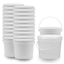 Balde 1.8 Litros Branco Para Alcool Gel 20 Pçs