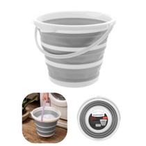 Balde 10 Litros Retrátil em Silicone Com Alça Multiuso Lavanderia Dia a Dia Balde 10 Litros Retrátil em Silicone Com Alça Multiuso Lavanderia Dia a Dia