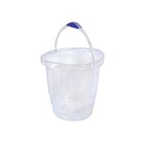 Balde 12L Brasami Atóxico Transparente e Azul Alça Reforçada Balde 12L Brasami Atóxico Transparente e Azul Alça Reforçada