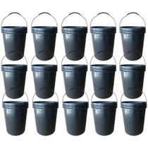 Balde 16L Para Produtos Agrícolas Com Tampa - 15 Pçs Balde 16L Para Produtos Agrícolas Com Tampa - 15 Pçs