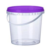 Balde 2.2 Litros - Balde Plástico Lacre e alça 10 Unidades