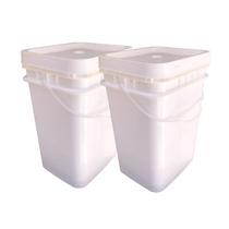 Balde 20L Para Plantar Flores Kit 2 Pçs