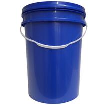 Balde 22 Litros Azul Atóxico Alimentício c/ Tampa Lacre Hermética e Alça Plástica Balde 22 Litros Azul Atóxico Alimentício c/ Tampa Lacre Hermética e Alça Plástica