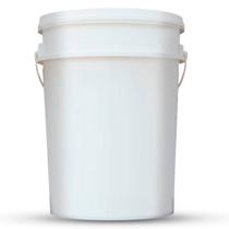 Balde 24 Litros Branco Atóxico Alimentício c/ Tampa Lacre Hermética e Alça Plástica