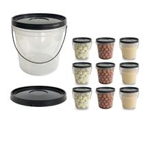 Balde 3.2L Transparente Armazenar Sopas - 9 Pçs