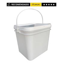 Balde 3.6L Alça Plast Alça Plastica Lacre25Un