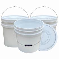 Balde 30 Litros Alimentício Lacre Nastripack Jaguar - 3 Pçs