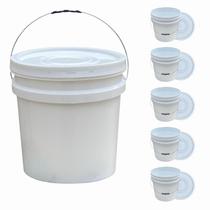 Balde 30L Prático Para Uso Diário - 5 Pçs