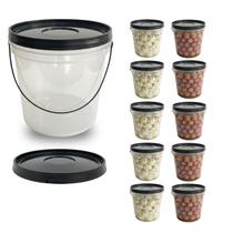 Balde 3,2 Litros Multiuso Utilitário - 10 Pçs