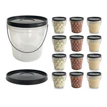 Balde 3,2L Transparente Para Sopas Naturais - 12 Pçs