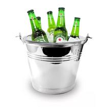 Balde 6 Litros Em Aço Inox Cerveja Bebida Gelo Ke Home