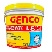 Balde 7,5 kg cloro genco le multiação 3x1 granulado
