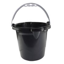 Balde 8,5 Litros Preto com Alça para Lavar Roupas Chão Limpeza