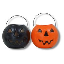 Balde Abóbora Decorativo Pega Doces Balas Halloween Baldinho Laranja Balde Abóbora Decorativo Pega Doces Balas Halloween Baldinho Laranja